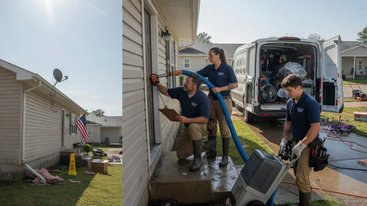 Ceiling Water Damage Restoration in Elliott, IL near me
